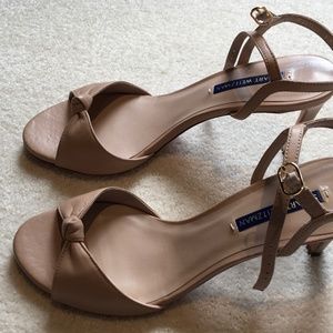 Stuart Weitzman Adobe "Gloria" Nappa Sandals